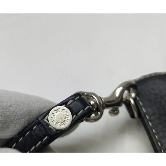 Dooney & Bourke Black Pebbled Zipper Closure Coin Wallet - Picture 5 of 11